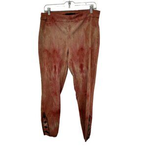 Women's Jasmine & Juliana Custom Bleach Dye Stretch Ankle Pants Size 10